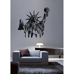 Tatoutex Stickers Statue de la liberté - Orange, L 60cm x H 60cm