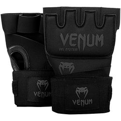 Venum Kontact Luvas com gel, unissexo para adultos, preto/preto, tamanho único