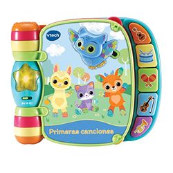 VTech Baby - Primeras Canciones | Libro Interactivo de Aprendizaje | Juguete para bebés +6 Meses | Multicolor | Versión ESP