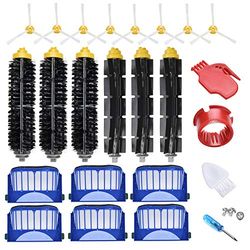 JoyBros Replacement Accessories Kit:26 pcs of Filter,Brush Compatible for iRobot Roomba Replenishment Parts 600 Series 690 680 660 651 650& 500 Series 595 585 564 552