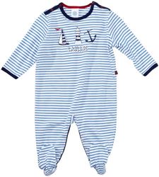 Sanetta Baby – pyjamas för pojkar (singel), randig 220799, Blau (5966), 74 cm