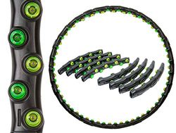 ISO TRADE Hula Hoop Hop with Double Massage and Magnet 64 Balls Accesorios de Entrenamiento, Adultos Unisex, Multicolor (Multicolor), Talla Única