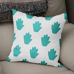 Bonamaison Decorative Cushion Cover, Polycotton, Teal, Standard