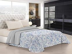 Italian Bed Linen Edredón de Verano “Fantasy”, Microfibra, ornato Tex, Singolo