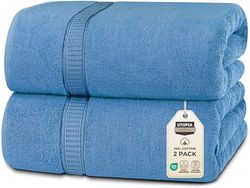 Utopia Towels - Asciugamano da bagno in morbido cotone, misura XL, 35 x 70 cm 35" x 70" Blu elettrico.