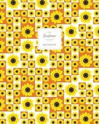 Sunflower Notebook - Ruled Pages - 8x10 Cuaderno - Large (Orange)
