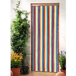 Movera Unisex – vuxen randig gardin färgglad 90 x 195 cm campingbehov, neutral, standard