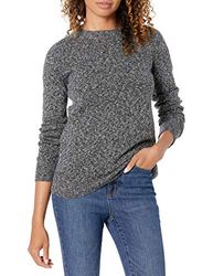 Amazon Essentials Maglione Girocollo Morbido a Maniche Lunghe dalla vestibilità Classica Donna, Carbone, L