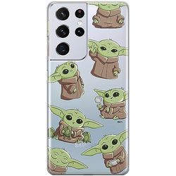 ERT GROUP mobile phone case for Samsung S21 ULTRA original and officially Licensed Star Wars pattern Baby Yoda 029 optimally adapted to the shape of the mobile phone, partially transparent