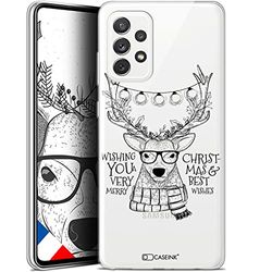 Caseink fodral för Samsung Galaxy A72 4G/5G (6.7) [gel HD-mönster tryckt i Frankrike juldesign hipster hjort kollektion - mjuk - ultratunn]
