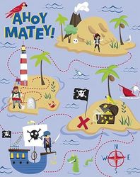 Unique Jeu de fête carte pirate | 1 pièce, 78419, multicolore