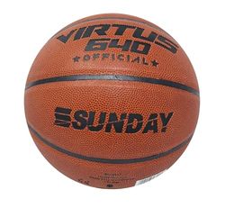 ODS Sunday Virtus 640 basketbal van gelamineerd pvc met rubberen luchtkamer, diameter 24 cm, gewicht 590-640 g, ideaal voor training en spel