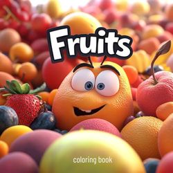 Fruits Coloring Book – 46 Beautiful Fruit Designs to Color | Apples, Berries, Tropical Fruits & More for Kids & Adults - mediamake