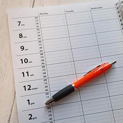 Cahier de rendez-vous de la papeterie Geek