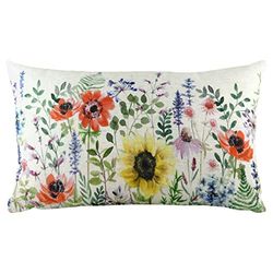Evans Lichfield Cojín Relleno de poliéster con Flores Silvestres Emma, 30 x 50cm