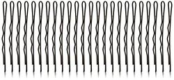 corrugado EFALOCK condesa Haarklemmen marrón 5 cm 12 piezas, 2-pack (2 x 12 piezas)