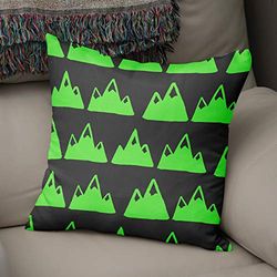 BonaMaison Fundas para Cojínes, Verde neón y Humo Funda de Almohada Elegante y Suave para Decorativa Moderna Decoración del Hogar Habitación, 50x50 Cm - Diseñado y Fabricado en Turquía