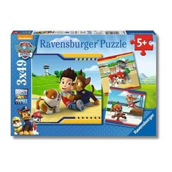 Ravensburger - Puzzles Paw Patrol C Pack de 3 | Puzzle 5 anos ou mais, presentes para crianças de 5 anos de 3 x 49 peças | quebra-cabeças crianças de 21 x 21 cm puzzle