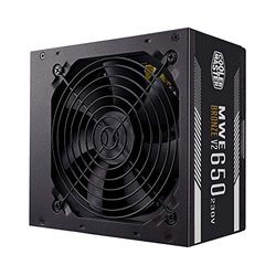 Cooler Master Alimentatore MWE 650 White 230V V2, Spina UE - 80 PLUS 230V Certificato UE, Ventola 120 HDB Silenziosa, Circuito DC-to-DC + LLC con Singola Linea +12V - 3 Anni di Garanzia