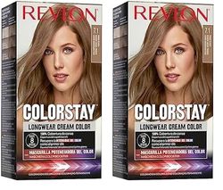 Revlon Colorstay Longwear Permanent Cream Colour, Dark Ash Blonde 7.1 (Pack of 2)