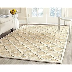 Safavieh pre152b-5 Lolita Area Alfombra Mezcla de algodón/Lana/poliéster Beige 152 x 243 cm