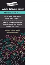 Essential White Transfer Paper: 12 Sheets, 8 1⁄2 ̋ x 11 ̋