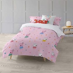 BELUM | Housse de couette Peppa Pig | Housse de couette Modèle Awesome | Housse de couette avec boutons | Housse de couette 100% coton | Housse de couette (lit de 80 (140 x 200 cm)