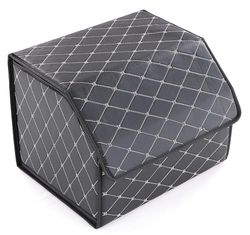 SIXTOL CAR COMPACT ELEGANT M Organiseur de voiture | Pliable | Avec couvercle | Design de luxe | 1 compartiment | Cuir synthétique