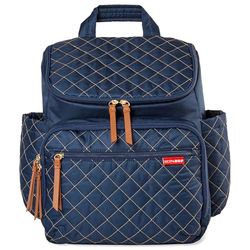 Skip Hop Baby Girl's Navy Diaper Backpack: Forma, Multi-Function Travel Bag with Changing Pad & Stroller Attachment, 2 Count (Pack of 1)