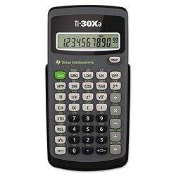Texas Instruments Ti-30Xa vetenskaplig miniräknare, 10-siffrig Lcd, fodral med 2