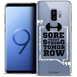 Caseink Fodral för Samsung Galaxy S9+ / S9 Plus (6.2) fodral [kristallgel HD mönster kollektion citat "Strong Tomorrow" - mjuk - ultratunn - tryckt i Frankrike]