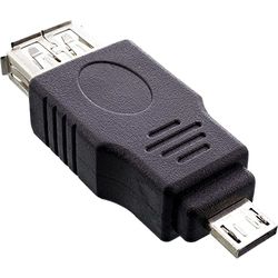 InLine 31600 cavo di interfaccia e adattatore Micro-A USB A Nero