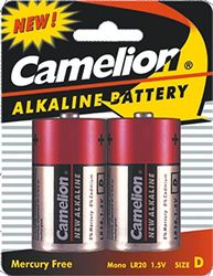 Camelion 59831 Pack de 2 pilhas alkaline universal LR20 1,5 V 16500 mAh