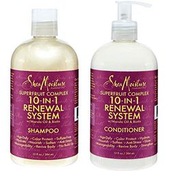 Shea Moisture Superfruit Complex 10-in-1 Renewal System Shampoo & Conditioner by Shea Moisture