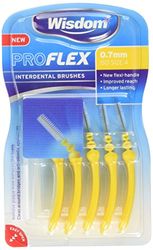 Wisdom Proflex Lot de 4 brossettes interdentaires Jaune 0,70 mm
