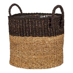 Scheurich Jonc de mer 33 - Panier à plantes avec poignées en jonc de mer - Couleur : marron - Diamètre : 35 cm - Hauteur : 31 cm - Volume : 26,9 l