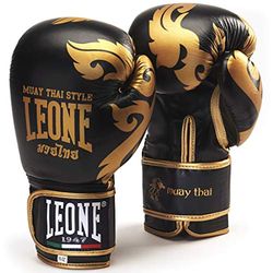 LEONE 1947 GN031 Luvas de boxe, unissexo, adulto, preto, 14 OZ