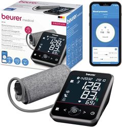 Beurer BM 64 Tensiomètre au bras, détection de la fibrillation auriculaire (AFib), prévention des accidents vasculaires cérébraux, connexion à l'application, brassard pour bras de 22 à 42 cm