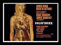 Pyramid International James Bond Goldfinger filmposter, ingelijst