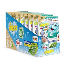 INKEE Slime de Bain Hippo Set de 10 | Poudre Slime Enfant pour Le Bain, Bain Gluant Bleu-Vert avec arôme de pêche, Poudre Slime 10 sachets de 100g