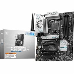 MSI B760 GAMING PLUS WIFI DDR4 - Scheda madre ATX, supporta processori Intel Core 14a, 13a e 12a gen (LGA 1700), DDR4 fino a 5333MHz OC, 1x PCIe 4.0 x16, 2 x M.2 Gen4, 2.5G LAN, Wi-Fi 6E