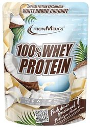 IronMaxx 100% Whey Protein Poudre - Choco Blanc Noix de Coco Sachet de 500g | poudre de protéine de lactosérum réduite en sucre et soluble dans l'eau | de nombreuses saveurs différentes