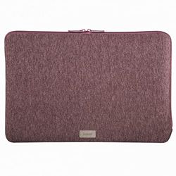 Hama Funda para portátil de hasta 14,1 Pulgadas y 36 cm (Funda Fina para portátil de 14,1 Pulgadas, Funda Acolchada, Tejido de Punto para Proteger PC, portátil, ASUS Acer Thinkpad), Color Rojo Oscuro