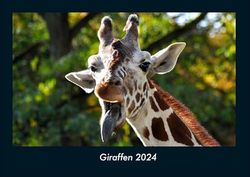 Giraffen 2024 Fotokalender DIN A4: Monatskalender mit Bild-Motiven von Haustieren, Bauernhof, wilden Tieren und Raubtieren