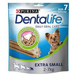 Dentalife Purina Daily Oral Care Extra Small, Dentalsnack, mondhygiëne voor zeer kleine honden, speelgoed, 7 stokken, 6 stuks