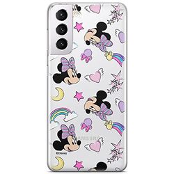 ERT GROUP mobiel telefoonhoesje voor Samsung S21 origineel en officieel erkend Disney patroon Minnie 031 optimaal aangepast aan de vorm van de mobiele telefoon, gedeeltelijk bedrukt