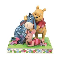 Enesco Disney Traditions autorstwa Jima Shore'a Kubuś Puchatek z Prosiaczkiem i Przyjaciółmi, 15 cm, wielokolorowa