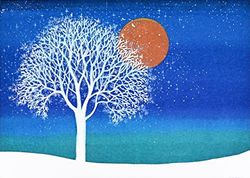 Winter Tree Deluxe Boxed Holiday Cards (20 cards, 21 self-sealing envelopes)