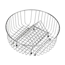 Teka Cesto 370,145 - Escorregos de aço inoxidável de Ø 37 cm, formato redondo, encaixa-se perfeitamente com a sua pia Teka, material durável, cor de aço inoxidável