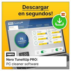 Nero PC Tuning | acelere su PC | arranque más rápido | navegue más rápido | optimice su sistema operativo | Win 11/10/8/7 | 1 Dispositivo | Licencia anual | Código de activación enviado por email